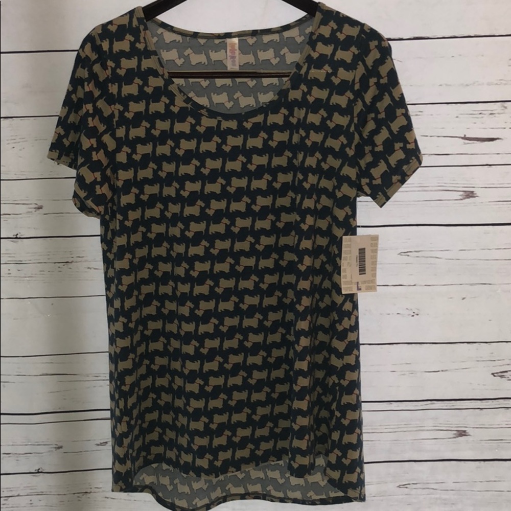 NWT Classic T size Large with Dog print